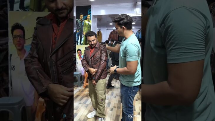 Original Leather jacket 🧥 with cheap price 🎉🔥 .WhatsApp for order 📞 7303182024,9818243717#shorts