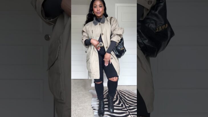 RAINY DAYS IN MY THRIFTED MEN’S JACKET #falloutfits  #falltrends #thriftedfashion #outfitideas #ootd