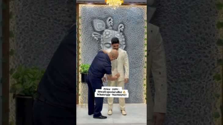 Regal Jodhpuri Open Jacket Groom Suit – Custom Tailored Elegance #sherwani #fashion #viral #tailor