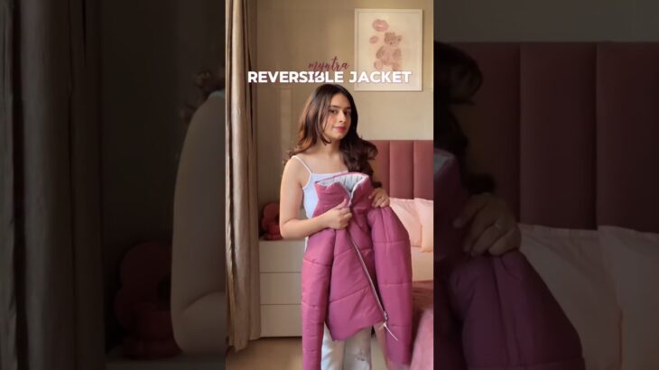 Reversible Jacket 💗.@SoftAuraStyle #fashion #girl#woman #jacket #explore #shorts #winter #fypシ