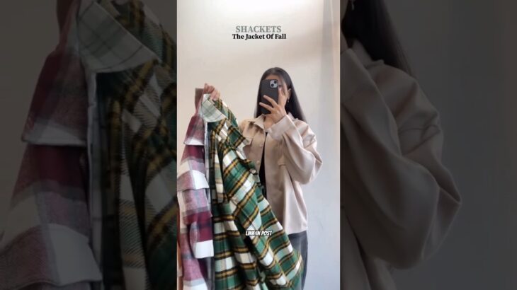 Shackets the jacket of fall #myntra #flipkart #shacket