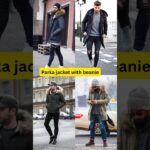 Stylish Winter Look | Parka Jacket with Beanie Outfit Ideas for Men ❄🧥🧢#fashiontrends #winterjacket