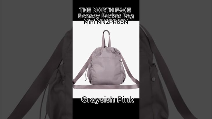THE NORTH FACE New BONNEY BUCKET BAG NN2PR65N MINI, Graysish Pink