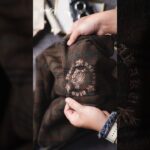 🎥【UNPACKING】虎刺繡　ウール混ツイードチェック柄ベースボールジャケット