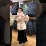 Winter down jacket with skirt is gentle, slim and warm #shorts #ytshorts #youtube #youtuber