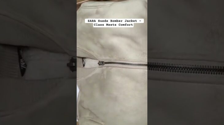 ZARA Men’s Suede Leather Bomber Jacket | Unboxing & Styling Tips