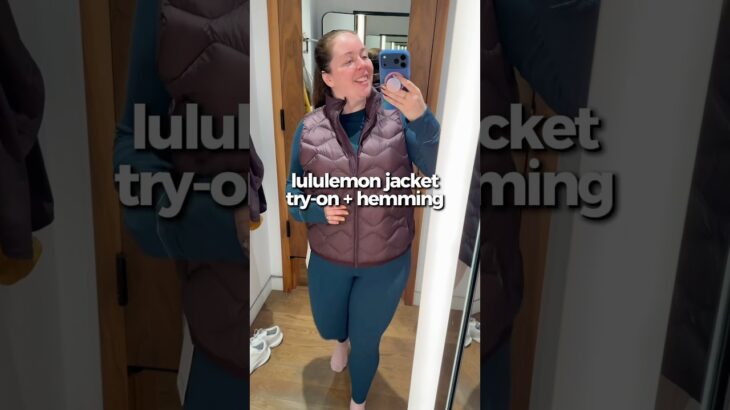 lululemon winter jacket comparison and hemming ​⁠@lululemon  #lululemoncreator #ad