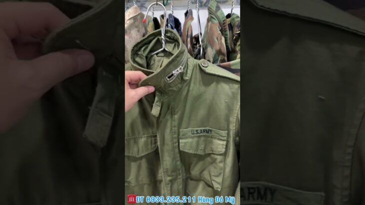 Áo Jacket M65 Field Xanh 4Túi Hộp Năm 1966 Thập Niên Chuẩn Xưa /ĐT 0933.235.211☎️