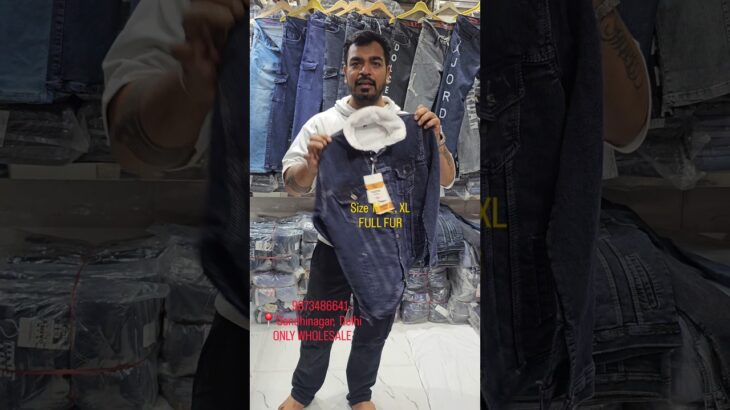 white fur jacket #jacket #denim #gandhinagar #jeans #wholesale #denimjacket #sasta #sale