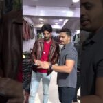 640 km dur “Chittorgarh” Rajasthan se aaye Customer Leather Jacket lene🤩 #goodleather #chittorgarh