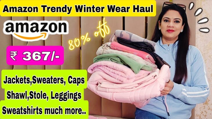 Amazon Trendy Winter Wear Haul,Cardigan,Jacket,Shawl,Sweatshirt Haul,Rajni Style Tips #amazon