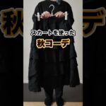 【秋コーデ】スカートを使って持ってるBLACKのジャケットを合わせるスタイリング #shorts #commedesgarcons #コムデギャルソン #モード #ファッション #スカート