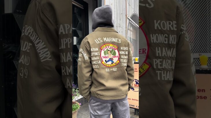 【刺繍ミリタリージャケット🪖】Buzz Rickson’s バズリクソンズ”TOUR JACKET U.S. MARINE CORPS”#アメカジ #アメカジコーデ #military