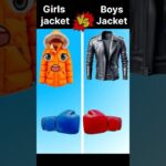 Girls jacket vs boys jacket ❓❓#viral #facts #shorts #comparison #viralshorts
