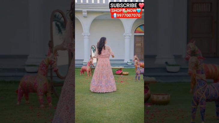 Jacket Crop Top Lehenga #lehenga #shorts #trending