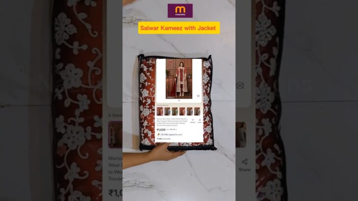 Meesho Salwar Kameez with Jacket #meesho #viral #ytshorts #shortfeed #Jacket #salwarkameez #shorts