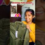 💸😍 Myntra Crop padded jacket Under budget || Winter Alert 🔥 #ytshorts #shorts