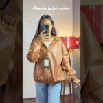 Myntra winter cute lather jacket haul || Myntra winter haul #shorts#winterhaul#winterspecial