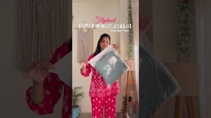 Quilted jacket for kids| Puffer jacket| Best Baby winter Jacket| Flipkart haul