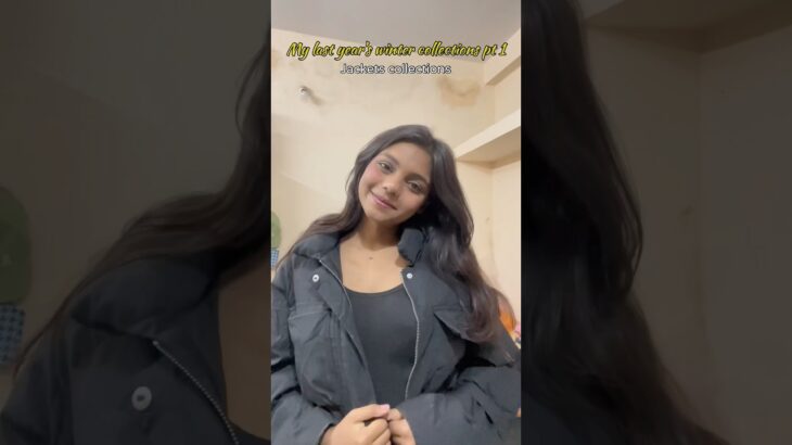 Showing my last year’s winter collection pt.1 *jacket collection* #ytshorts #wintercollection