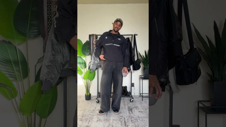 Styling this quarter zip jacket by Oak and Fort #NYC #ootdfashion