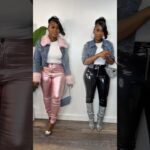 This vs That let’s style this denim rhinestone detached for jacket. Fur or no fur?