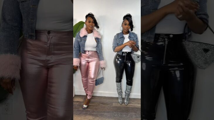 This vs That let’s style this denim rhinestone detached for jacket. Fur or no fur?