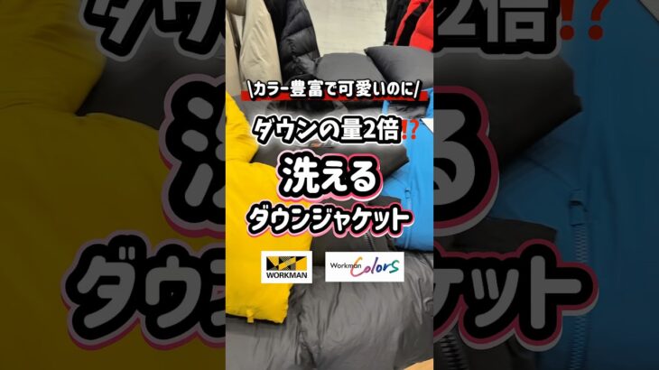 ワークマンの人気な洗えるダウンジャケットの新作もすごい！#ワークマン #ワークマン女子 #fashion #アウター #ダウン #秋冬コーデ