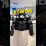 올 겨울 패딩 이렇게 사는 거라네요