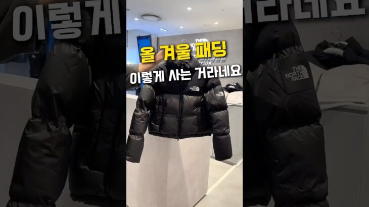 올 겨울 패딩 이렇게 사는 거라네요
